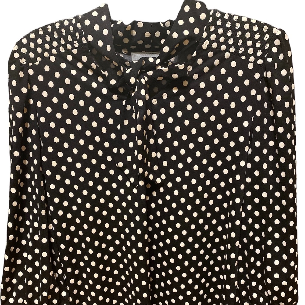 BY DESIGN BLK/WHT POLKA DOT TOP